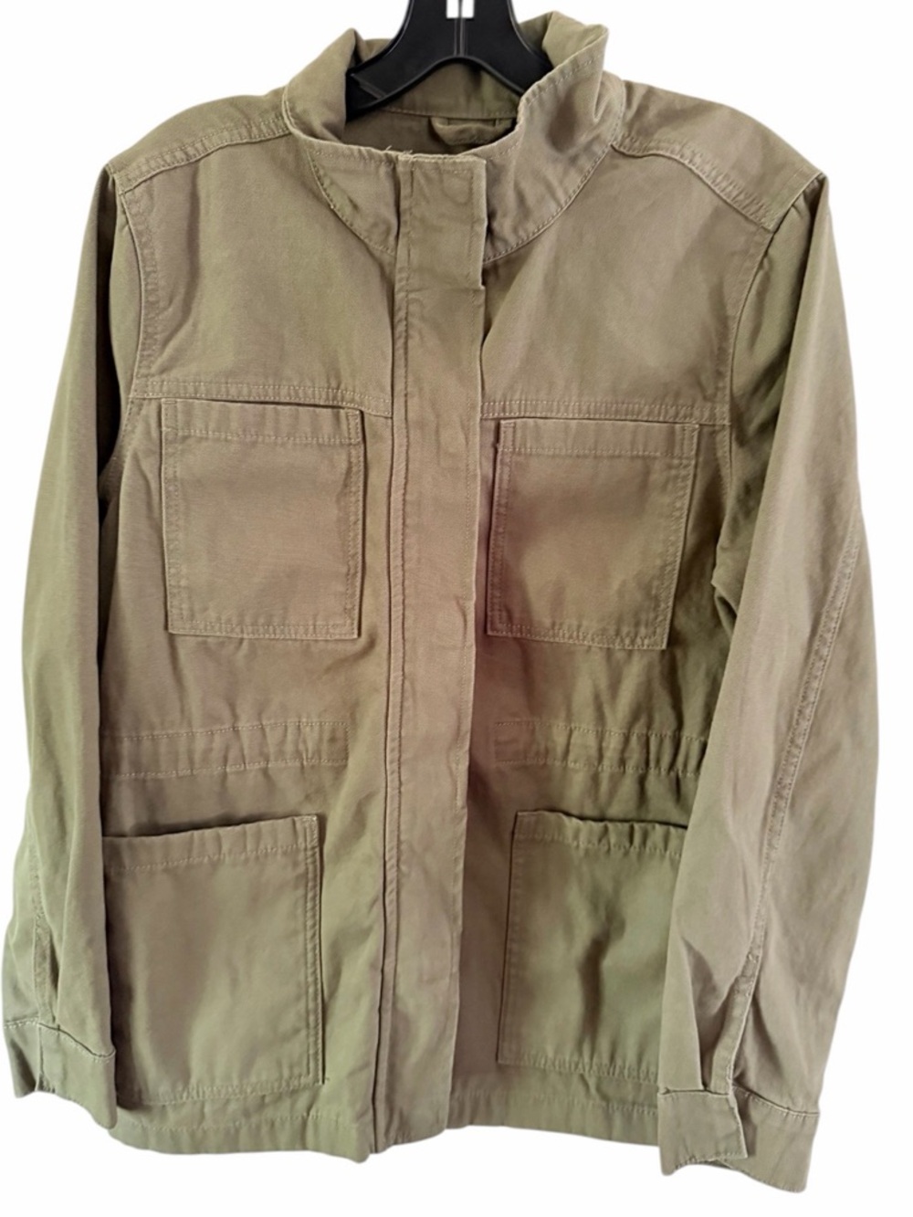 Vintage America Canvas Military Field Jacket Women's small Full Zip Green